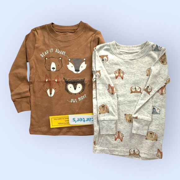 Carters 4 Pc Pajama Set — Woodland Creatures - Picture 3 of 9
